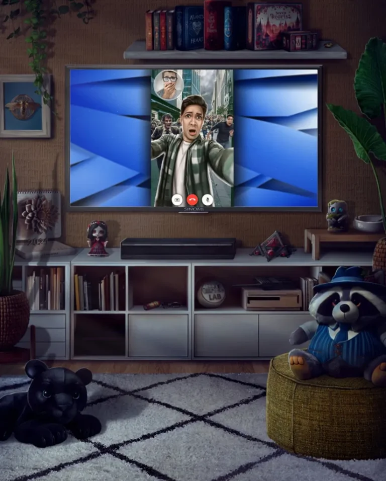 1 сезон 1 серия - Гостинная в квартире Робин