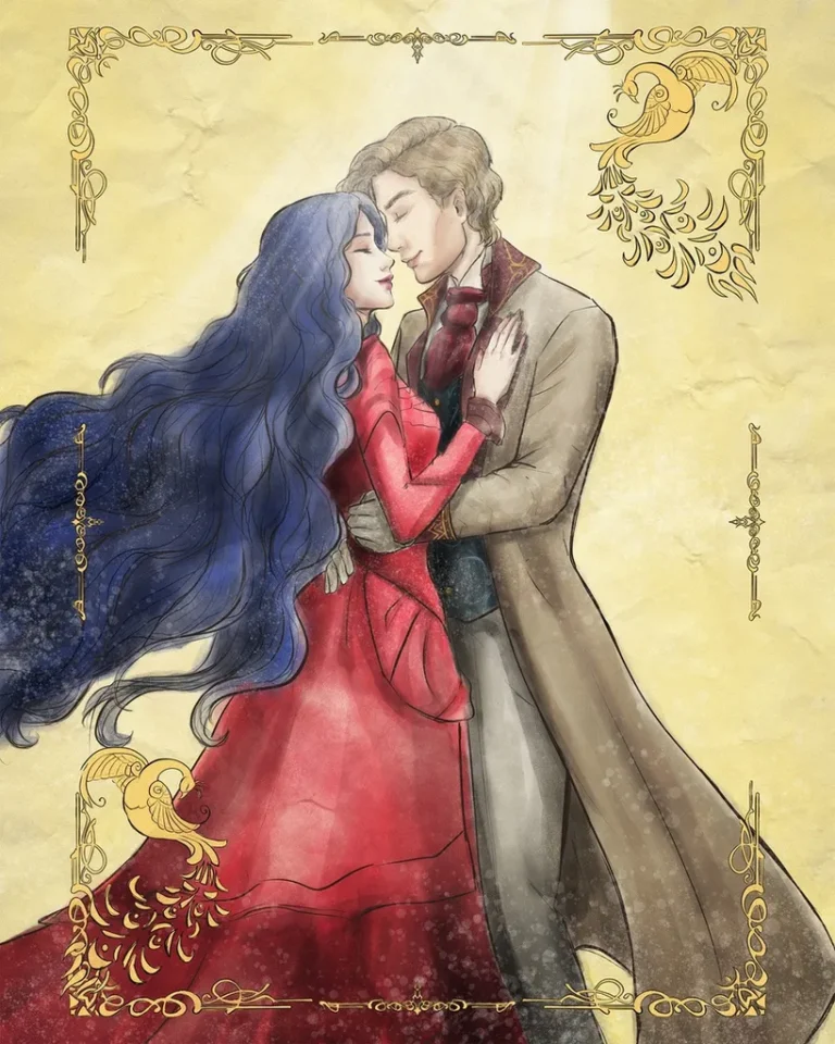 3 сезон 9 серия - Финальная иллюстрация с Элизой и Эйденом / Финал в книге