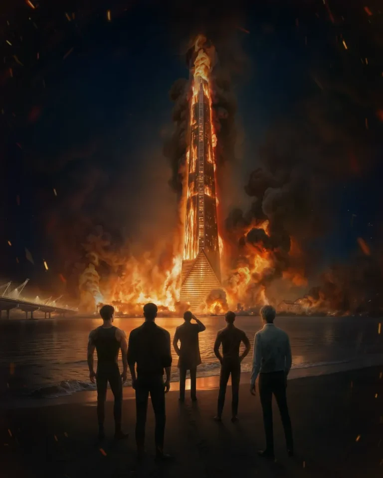 2 сезон 10 серия Кат-сцена с горящим Оазисом и Шейдом, Кларенсом, Винстоном, Ларсом и Дэмианом